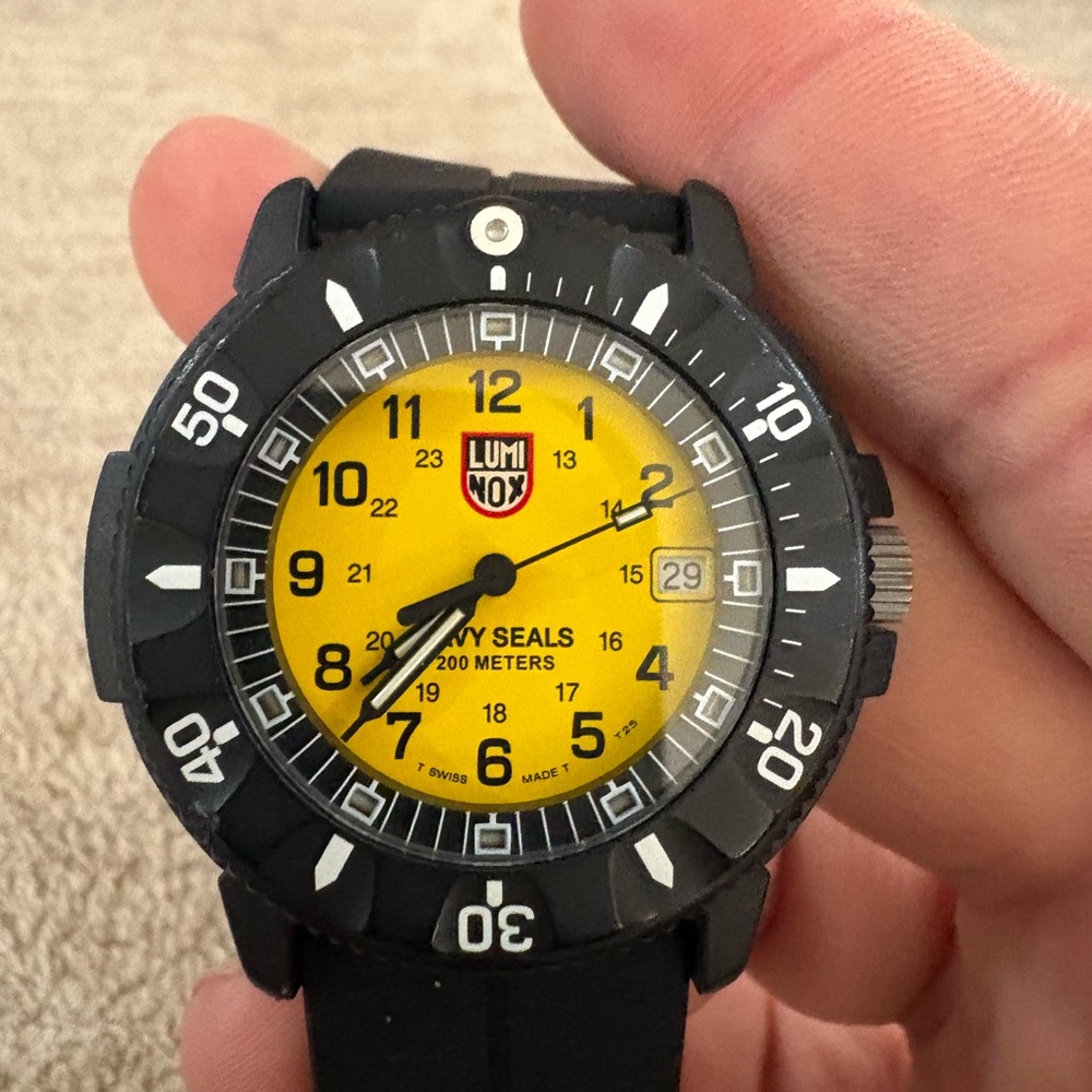 Luminox Black and Yellow Dive Watch